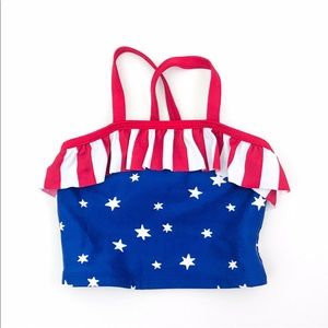 NWT Hanna Andersson Stars & Stripes Swimsuit Top